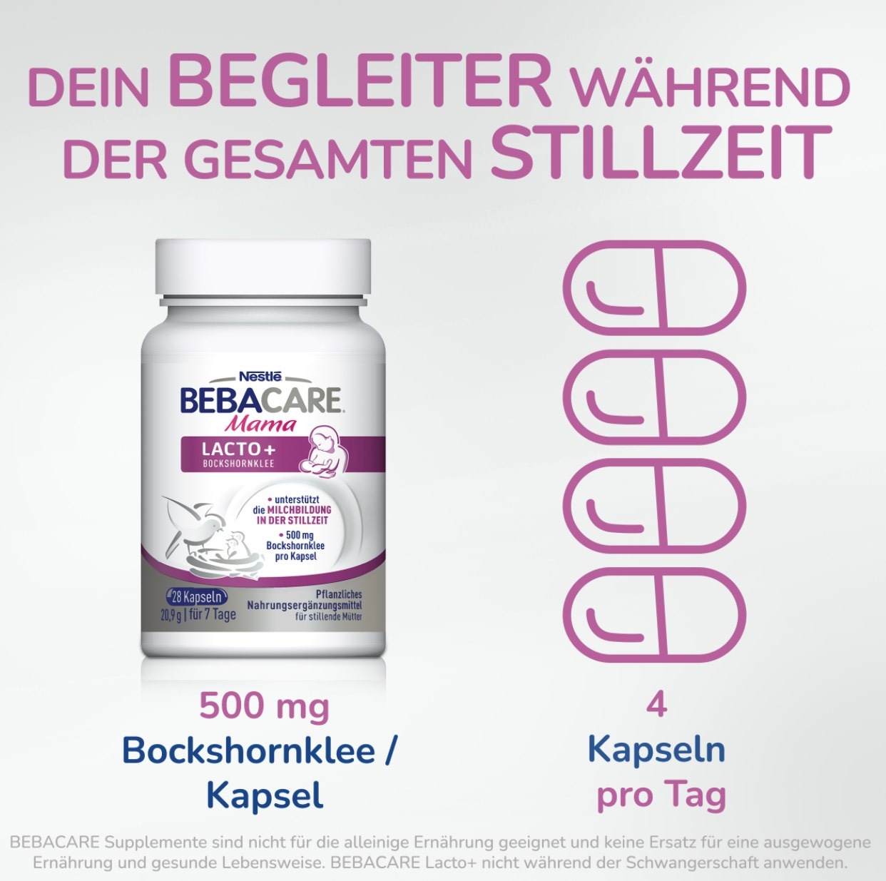 BEBACARE Lacto+_für die gesamte Stillzeit​